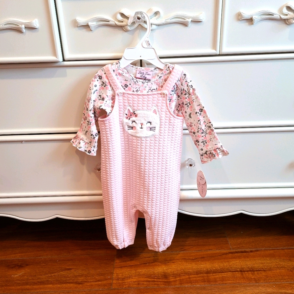 Pink Bunny Jumper with Floral Shirt